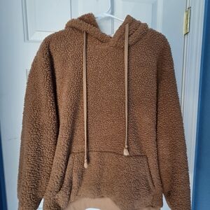 Cozy Brown Sherpa Hoodie